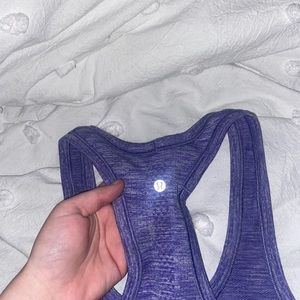 Lululemon tank top really cute purple color size two